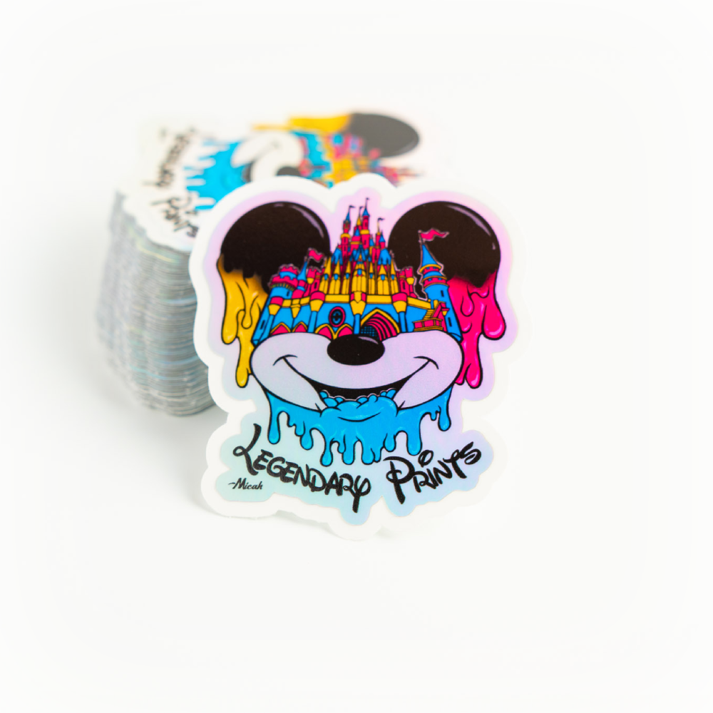 100 Custom 3" Stickers – $30